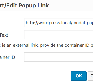 WP Post Popup Insert Functionality