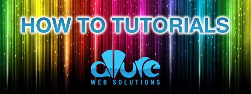 How To Tutorials by Allure Web Solutions